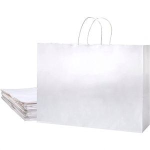 Kraft Paper <b>Bags</b> with Handles Eco-Friendly <b>Compostable</b> Recyclable Gift <b>Bags</b> Wood Pulp High Tensile Load Capacity Paper <b>Bag</b> - Product Image 1