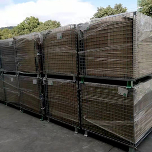Úc specificationl kim loại có thể gập lại stillage lồng kho cửa hàng Heavy Duty thép Pallet lồng có thể gập lại cứng nhắc <span class=keywords><strong>container</strong></span> - Product Image 3