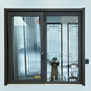 Fenêtres à battants en <span class=keywords><strong>aluminium</strong></span> moderne personnalisées, <span class=keywords><strong>double</strong></span> <span class=keywords><strong>vitrage</strong></span>, résistantes aux ouragans, stratifiées, insonorisées, à rupture de pont thermique - Product Image 4