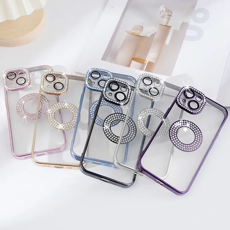 For IPhone 13 14 Luxury Glitter Phone Case Street Fashion Bling Diamond Phone Case For IPhone 14