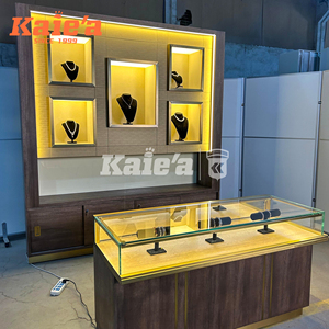 Vitrine d'affichage de bijoux de luxe en verre trempé haut de gamme présentoir de magasin meuble de comptoir - Product Image 1