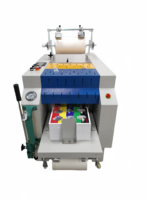 Laminateur automatique double face CY390Max avec pression hydraulique, écran tactile LCD, protection anti-arrêt, chauffage infrarouge et alimentation par aspiration