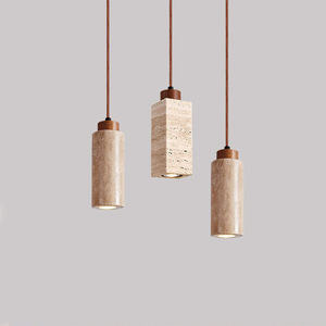 Lustre de restaurant en pierre de grotte jaune, lampe de chevet créative et simple, hôtel, boutique, bar, fenêtre, lumière blanc chaud, garantie de 2 ans - Product Image 1