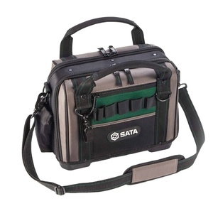 Sac à dos en toile de polyester à double ouverture personnalisé, portable avec fermeture à glissière pour usage spécial - Product Image 1