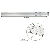 Règle de trajectoire de putter de golf portable et légère en alliage d'aluminium pour entraînement, accessoires de golf
