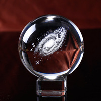 MH-SJ074 3D Laser K9 boule de cristal en gros usine verre boule de cristal beauté blanc clair Transparent cristal boule magique