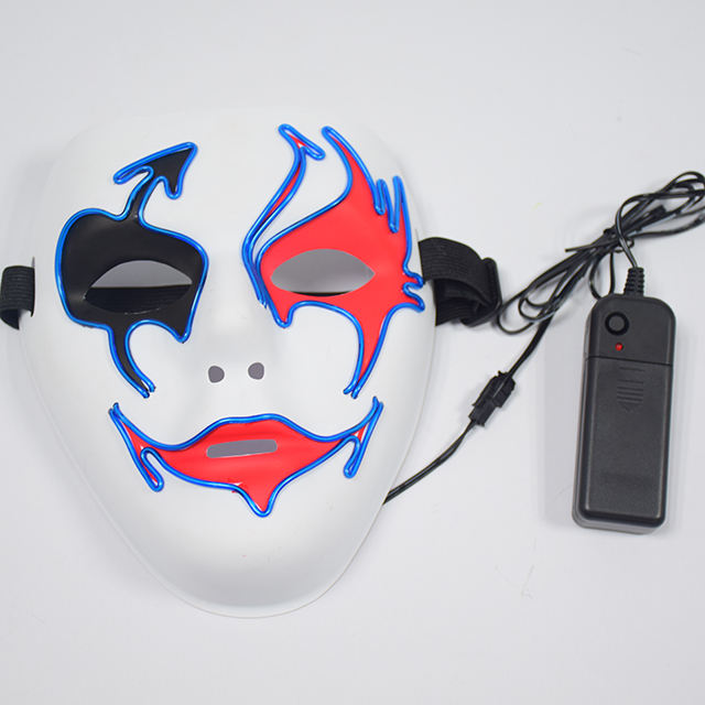Masque Effrayant à LED Pour Festival, Cosplay, Halloween, Bal