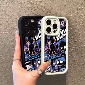 <span class=keywords><strong>Coque</strong></span> de téléphone antichoc givrée au design <span class=keywords><strong>manga</strong></span> hip-hop pour <span class=keywords><strong>iPhone</strong></span> 16 15 <span class=keywords><strong>14</strong></span> 13, motif peinture à l'huile abstraite, art sombre - Product Image 1