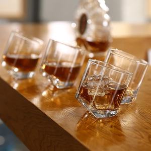 Sáng Tạo Độc Đáo Nghiêng Whiskey Scotch Thủy Tinh Trong Suốt Cán Nghiêng Đáy Ly Thủy Tinh Ưa Thích Ly Whisky Ly Thủy Tinh - Product Image 2