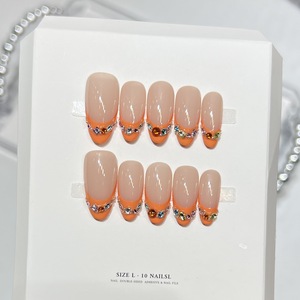 Uñas Postizas de Almendra Hechas a Mano, <span class=keywords><strong>Precio</strong></span> al por Mayor, Alta Calidad, Diseño de Ojo de Gato, Proveedor de Uñas Artificiales - Product Image 3