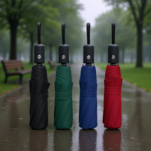 Mini <b>Umbrella</b> Snap 4 Assorted Colors Compact <b>Foldable</b> Rain Protection Outdoor Use - Product Image 3