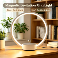 Lampe à lévitation magnétique circulaire 10-15 mm, lampe de chevet à lévitation, cadeau personnalisé fait main, multicolore, simple