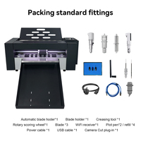 Máquina de Corte de Cajas de Regalo Navideñas Automática de Doble Cabezal ZD350 PLUS-EX, Cortadora de Etiquetas de Cartón A4 A3 con Servomotor