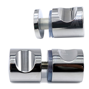 Poignée de porte en verre coulissante simple face Bouton de porte de salle de bain latéral Doub finition tachée pour porte en verre - Product Image 1