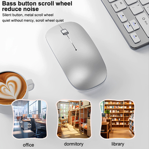 Souris optique sans fil tri-mode avec recharge Type-C pour <span class=keywords><strong>MacBook</strong></span> Pro Air, avec récepteurs USB-C et USB-A - Product Image 6