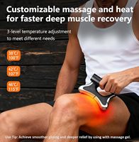 Outil de massage chauffant électrique pour les muscles, couteau à fascia chauffant et vibrant, grattoir musculaire, outil de massage corporel Gua Sha