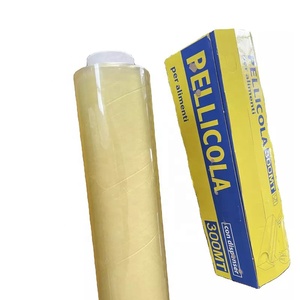 Envoltura de película adhesiva de PVC barata transparente de alta calidad Super Food Packaging 45cm Jumbo Roll Color Box Packing Fabricantes - Product Image 2