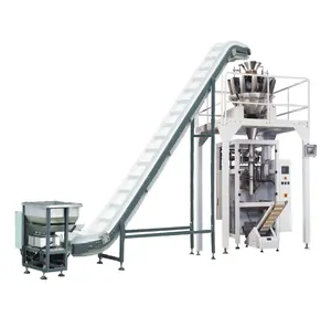 Customized multi-functional combined electronic scale automatic packaging machinery with finished product conveyor, etc.