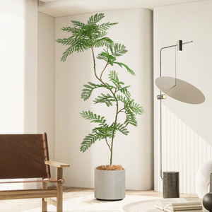 Arbre artificiel Jacaranda Dream Castle 120cm-160cm, plante en pot bonsai d'intérieur pour la décoration du salon - Product Image 2
