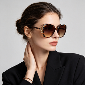 Nouvelles Lunettes <span class=keywords><strong>de</strong></span> <span class=keywords><strong>Soleil</strong></span> <span class=keywords><strong>de</strong></span> Luxe Élégantes et Tendance pour <span class=keywords><strong>Femme</strong></span> 2026 avec Verres Dégradés Or et Strass Creux - Product Image 2