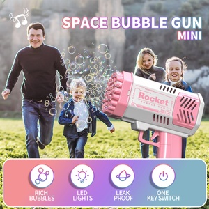 Jouets à bulles de savon, grand lanceur automatique, pistolet à bulles de savon en forme de fusée, machine à bulles pour enfants, pistolet à bulles électrique pour mariage - Product Image 6