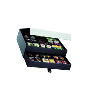 Hộp Bìa Cứng Đựng Đồ Tráng Miệng Quảng Đông Hộp Giấy Đóng Gói Thực Phẩm Màu Đen Với Ngăn Kéo <span class=keywords><strong>3</strong></span> Lớp Logo Tùy Chỉnh AI PSD DWG - Product Image 6