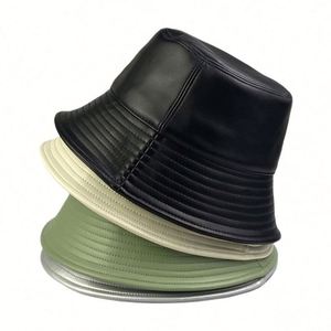 Chapeau Bob en Cuir PU Effet Peau de Serpent Réversible Personnalisé de Haute Qualité pour Vente en Gros - Product Image 1
