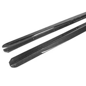 Jupe latérale M2 M2C D Style en fibre de carbone pour <span class=keywords><strong>BMW</strong></span> F87 Auto Racing Car Side Door Bumper Extension Skirts Splitter Body Kit - Product Image 4