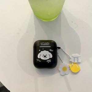 Coque en silicone imprimée chien blanc <span class=keywords><strong>mots</strong></span> simples noirs pour Airpods 1 2 3 4 cosses drô<span class=keywords><strong>les</strong></span> couverture en caoutchouc souple pour Airpod Pro2 - Product Image 6