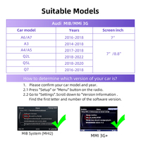Module intelligent CarPlay Android Auto à double système Rhythm pour Audi avec commutation et contrôle du volume fluides