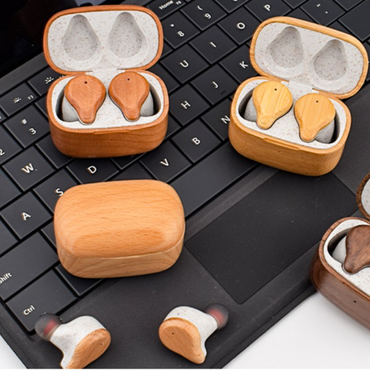 Уникальный дизайн, Бамбуковая bluetooth-гарнитура с чистым звуком, беспроводные деревянные наушники