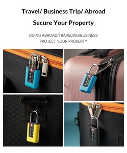 Nouveau <span class=keywords><strong>cadenas</strong></span> à combinaison TSA mini coloré pour bagages de voyage, fabriqué en Chine, modèle TSA336 - Product Image 6