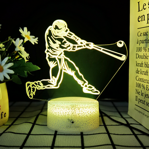 Custom Basketball Football Volleyball Baseball Design Activity Gift <b>Light</b> Bedroom Bed USB LED Lamp 3D Acrylic Night <b>Light</b> - Product Image 1