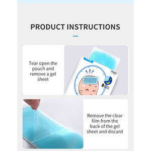 Patchs en gel rafraîchissants pour enfants, populaires, OEM ODM MQ, fabriqués en Chine, prix direct usine, produits de santé - Product Image 4