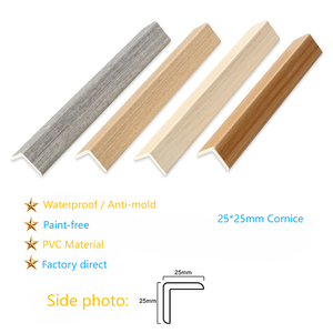 Panneau mural en grille PVC/WPC écologique et imperméable - Gris, résistant à l'humidité, ignifuge, pour hôtel, appartement, hôpital - Product Image 2