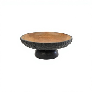 Elegant Handmade Eco-Friendly Teak Wood <b>Tier</b> <b>Cake</b> <b>Stand</b> with Modern Art Antique Design for <b>Cake</b> and Snack Display - Product Image 1