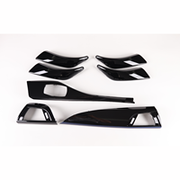 Couvre-tableau de bord en plastique ABS, suède et carbone mat et fibre de carbone véritable pour BMW Série 1 F20 F21 pré-LCI