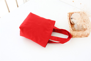 Wholesale Custom Logo Cute Small <b>Canvas</b> Tote <b>Bag</b> Eco Friendly Reusable Solid Color Cotton Tote <b>Bag</b> - Product Image 5
