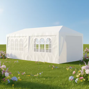 Carpa para Fiestas con Estructura Metálica Grande de 10' x 20', Toldo para Eventos, Gazebo con 4 Paredes Laterales Extraíbles, Sombra para Bodas - Product Image 5