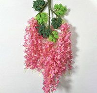 Fleur artificielle de glycine en soie, plante grimpante décorative pour plafond, mariage, Thanksgiving, remise de diplôme, style moderne et écologique