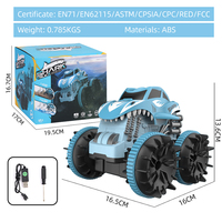 Voiture télécommandée amphibie 2,4 GHz RC tout-terrain, mini véhicule RC, voiture de cascade requin, voiture télécommandée 360° pour enfants, jouets Roblox pour enfants