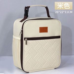 Sac isotherme Oxford 600D pour pique-nique et déjeuner avec logo personnalisé sac thermique de voyage en polyester isolé boîte fourre-tout entière avec bandoulière - Product Image 5