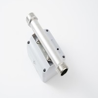 Medidor de Agua Ultrasónico Inteligente de Acero Inoxidable DN15 Antiobstrucción, Medidores de Flujo Digitales Sin Impulsor para el Hogar y Pequeñas Empresas