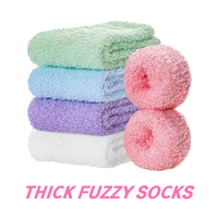 Maßgeschneiderte Socken-Designs OEM Schlafsocken für Damen Flauschig Dick Warm Bequem Weich Fuzzy Thermosocken für Winter Zuhause Alltag