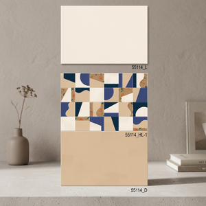 Azulejos de pared de cerámica brillante de 300x450mm de alta calidad, diseño moderno de espejo 3D, acabado esmaltado pulido, decoración de baño - Product Image 5