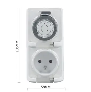 Waterproof Mechanical Timer with Swith Knob Outdoor Mechanical Timer Socket