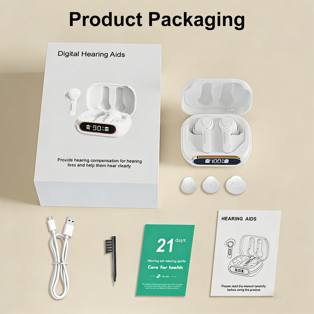 OEM TS-756 Digital Hearing Aids APP Control 32 Channels Rechargeable Noise Cancelling for for Mild Moderate Hearing Loss