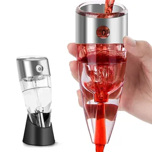 Kit de carafe à vin rouge réglable, accessoires pour décanter du vin en cristal, verseur à plusieurs niveaux