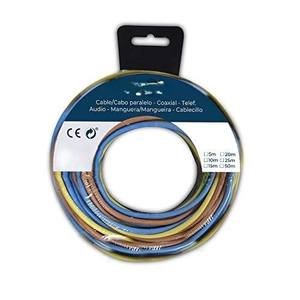 Câble torsadé H07V-K 3G 1,50 mm, 5 m de longueur, disponible en 3 couleurs, idéal pour les connexions électriques - Product Image 1