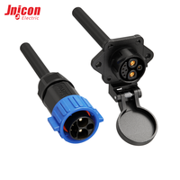 Connecteur étanche M23 2+1+3 broches mâle/femelle à montage sur panneau, 15A 300V 5A 60V IP67, avec système Push Lock